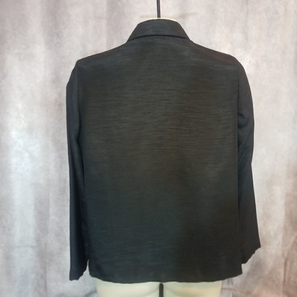 Laura Scott Black Button Up Blouse - Picture 3 of 4